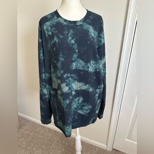 Tie Dye Pattern Sweatshirt with Front Pocket